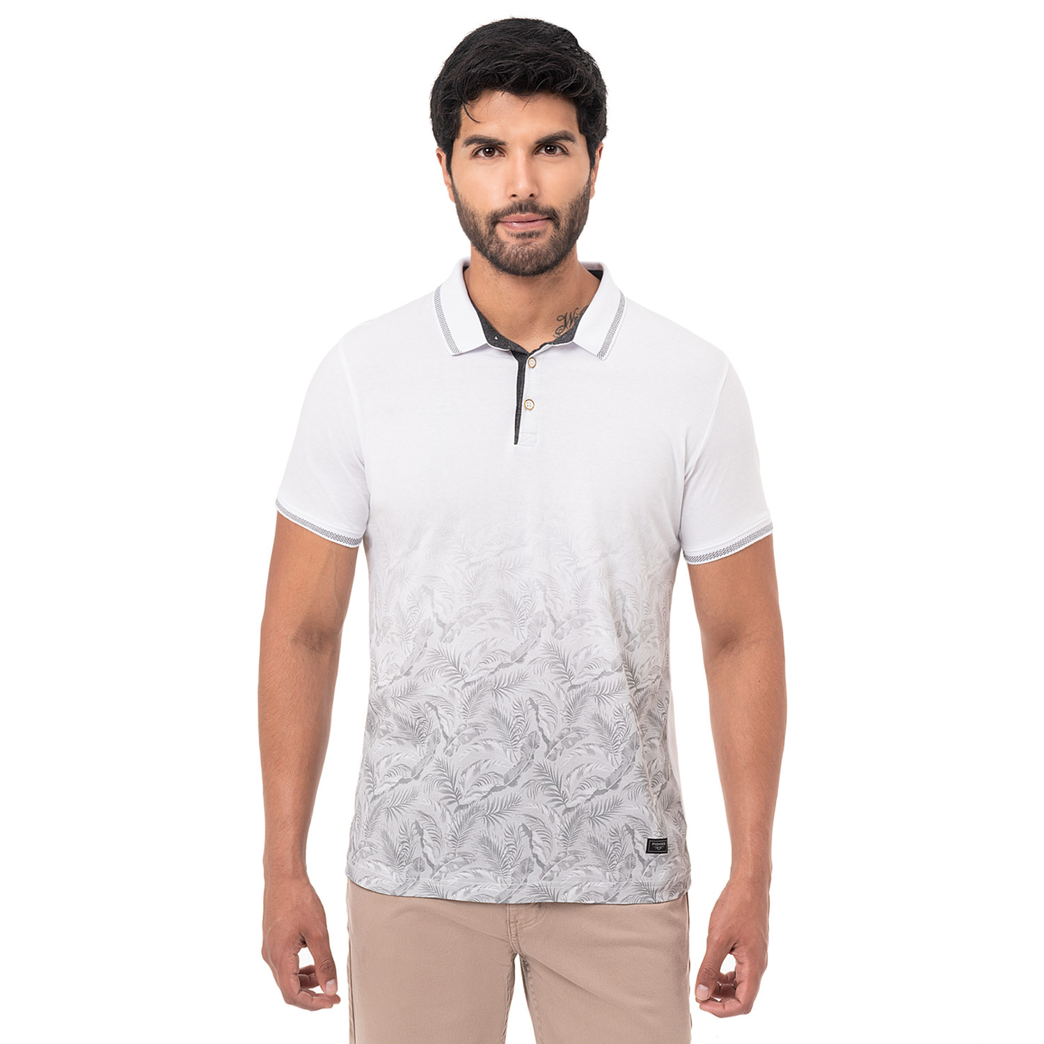 Polo Box Jersey M/C Slim Fit Galvahn Blanco Pionier