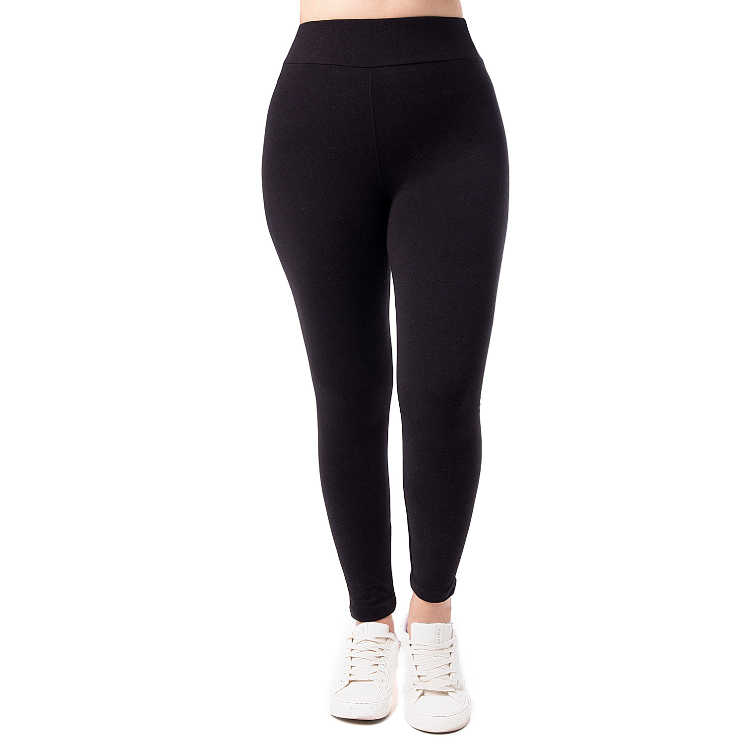 Pantalon Leggins French Terry Two Pack Yatziri Negro Charcoal | Pionier