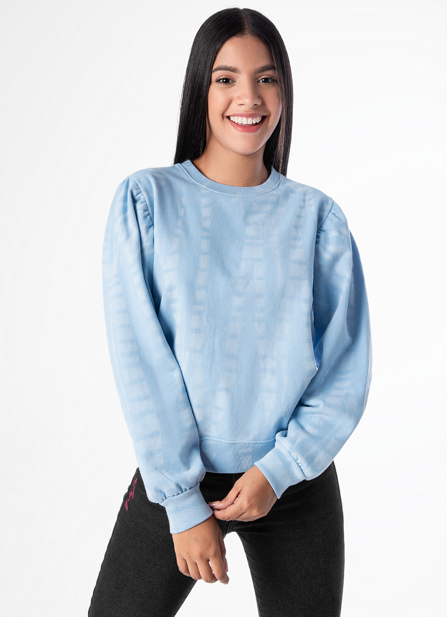 Polera Franela Beryl Celeste | Pionier