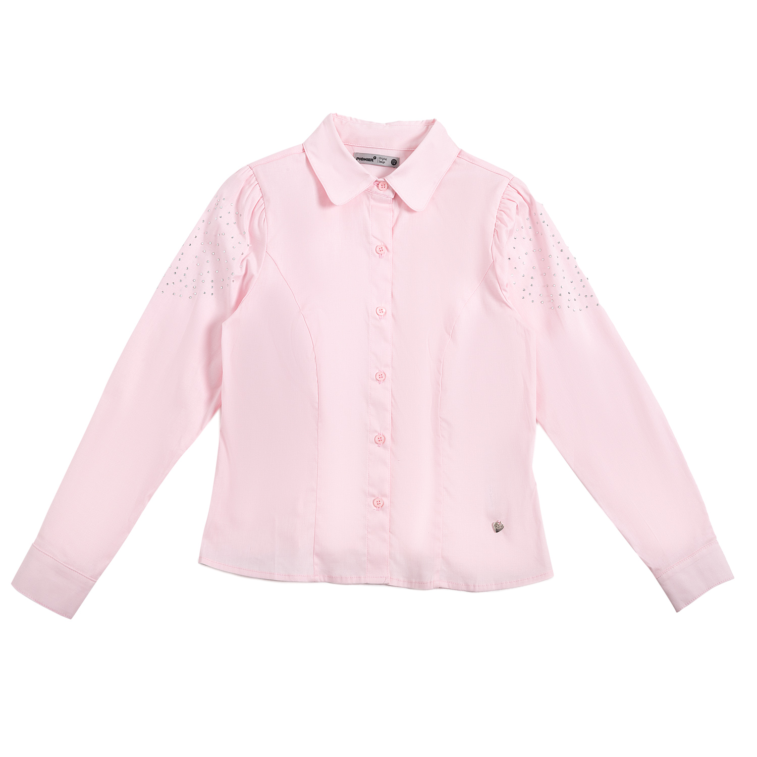 Blusa Popelina M/L Mairaa Rosa Pastel Pionier