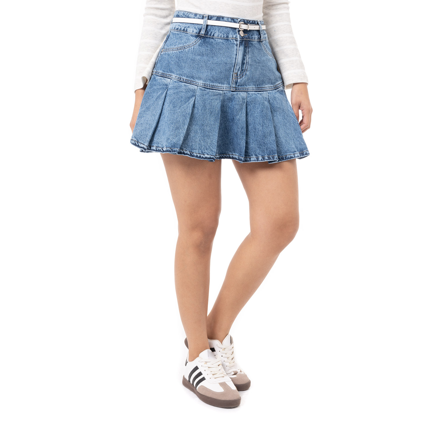 Falda Short Jean Soft Vicah Total Cristal Pionier