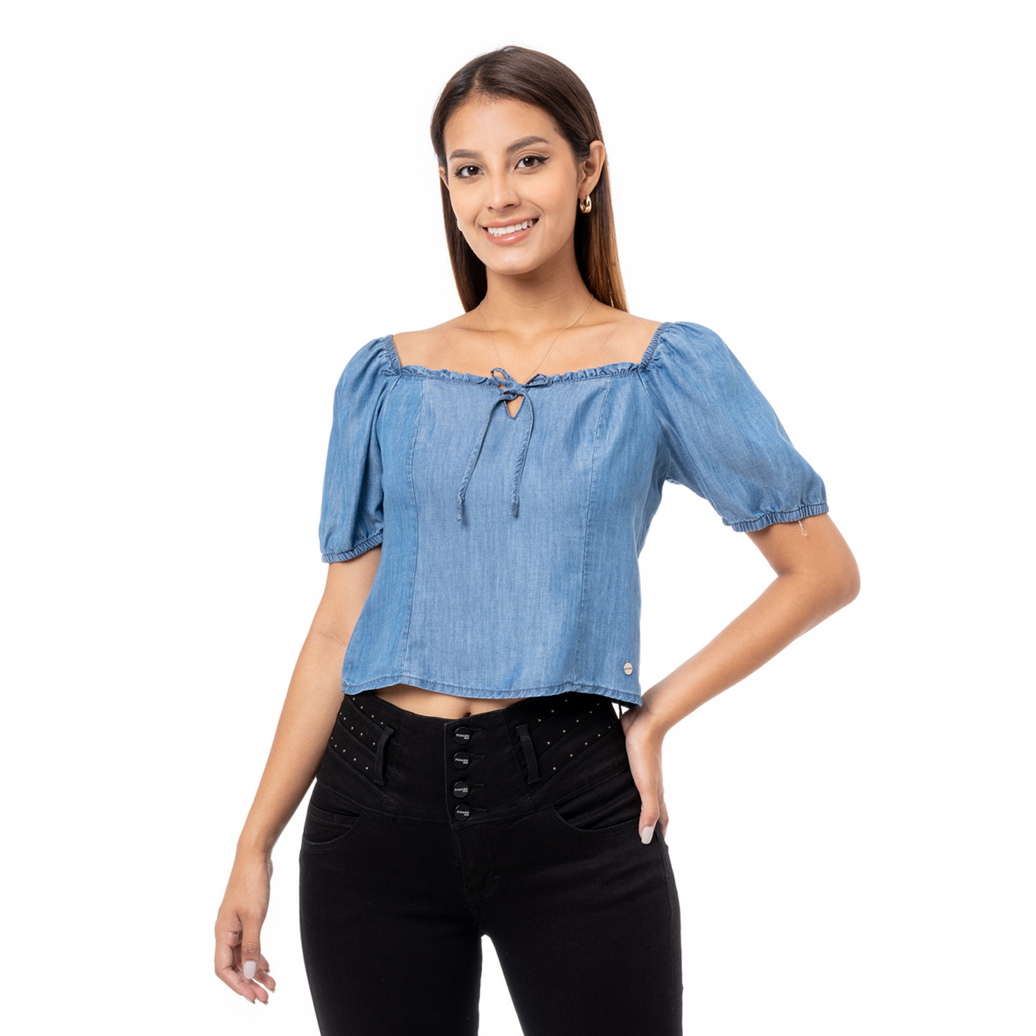Blusa Jean Light M C Zalhi Total Cristal Pionier