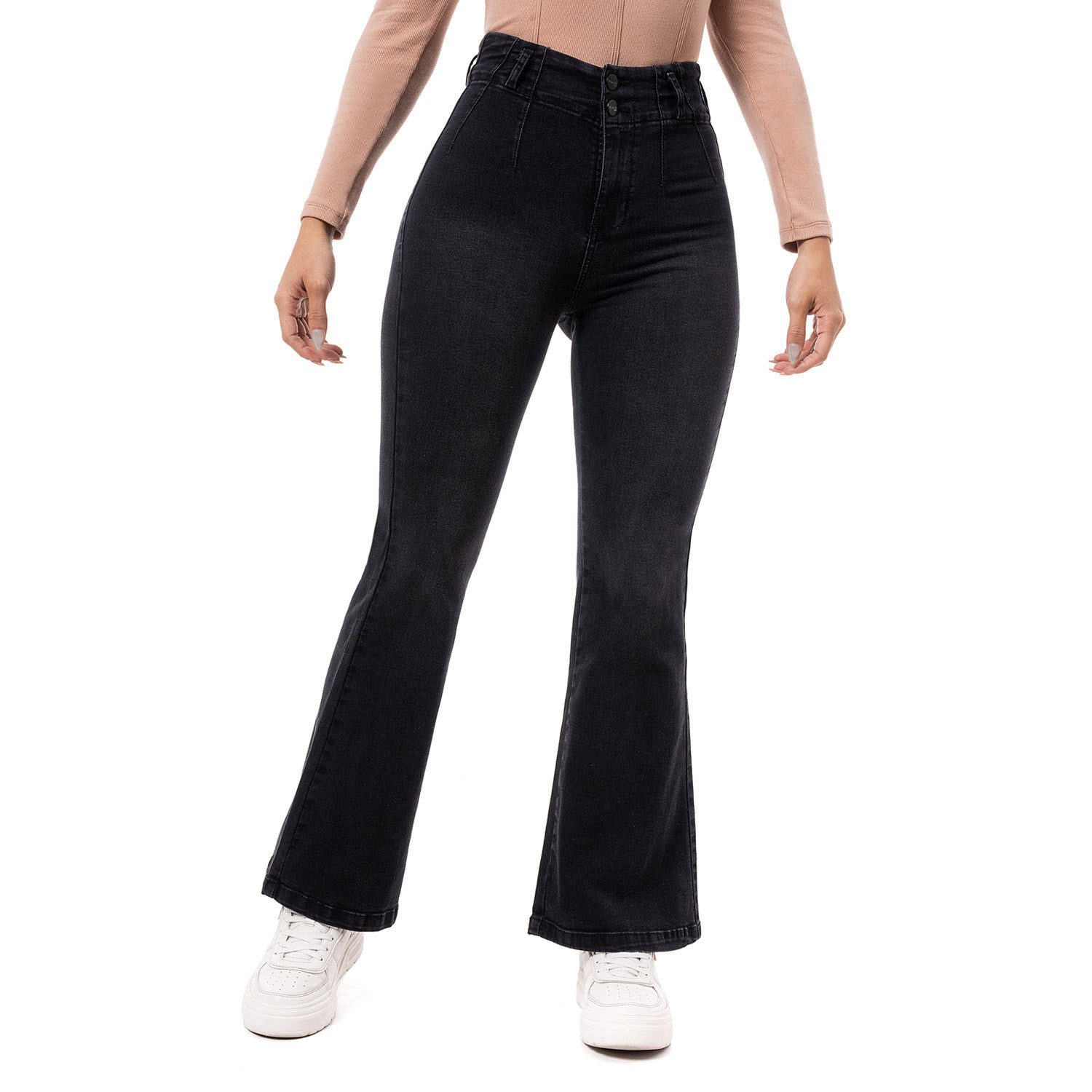 pantalon flare hombre