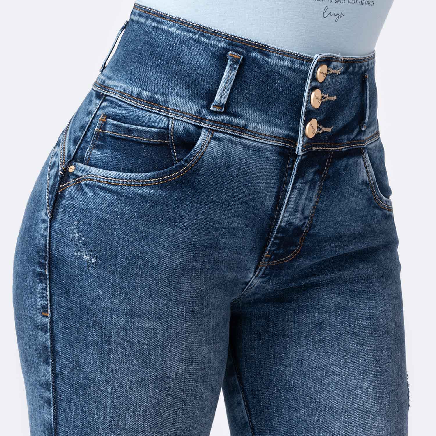 Pantalon Jean High Cnt/Tbl Jaile Total Bleach Torn Pionier - Main Image