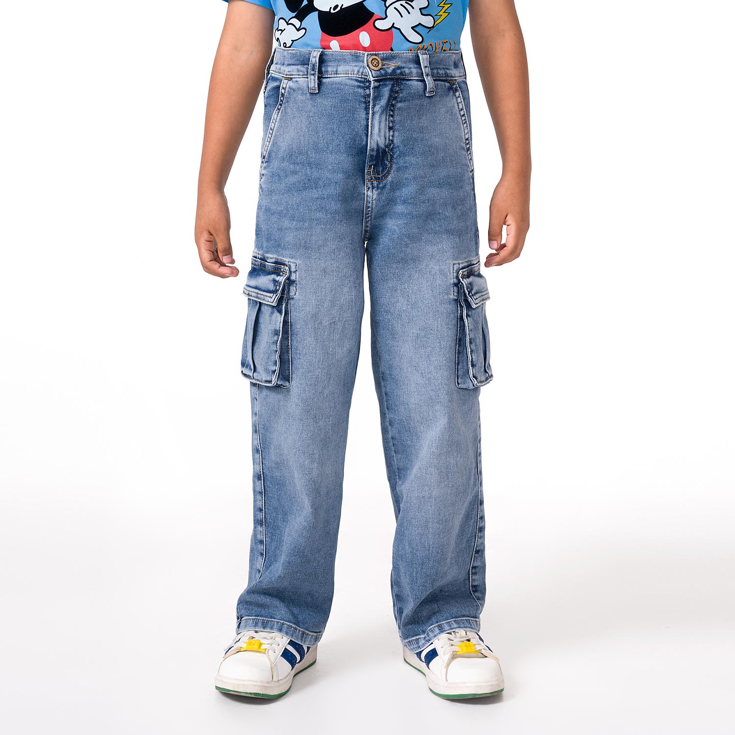 Pantalon Cargo Jean Comfort (Baggy) Andresh Total Bleach Hb | Pionier