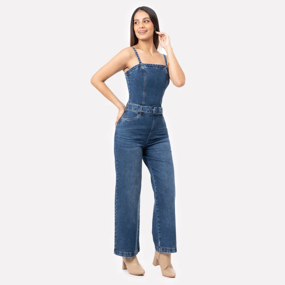 Mezclilla Conjuntos Enterizos De Pantalon Para Dama Fordan Jeans